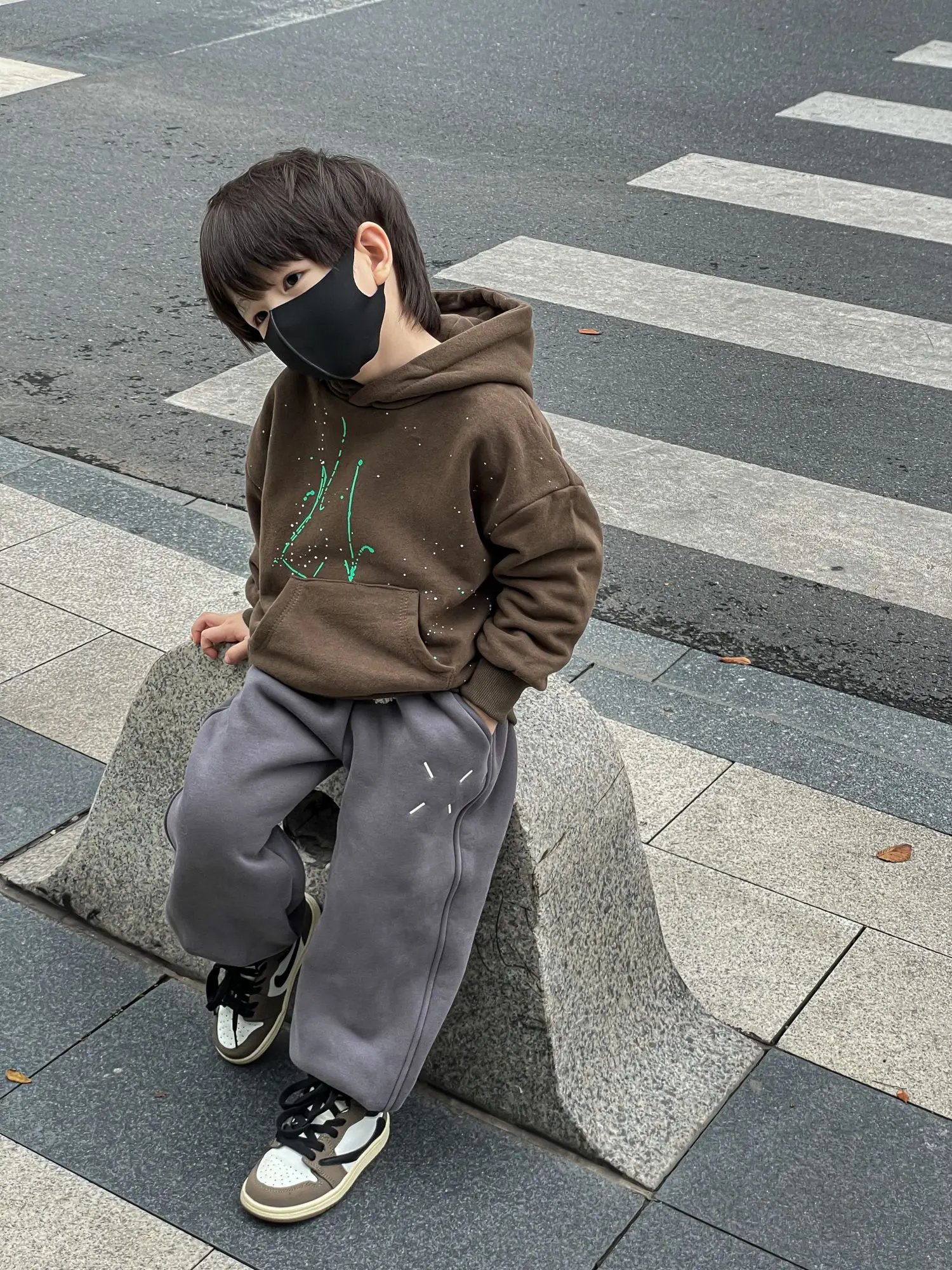 2022 Winter New Baby Boys' Casual Pants Fashion High Quality Children's Clothing Outdoor Loose Pants Thickened for Warmth