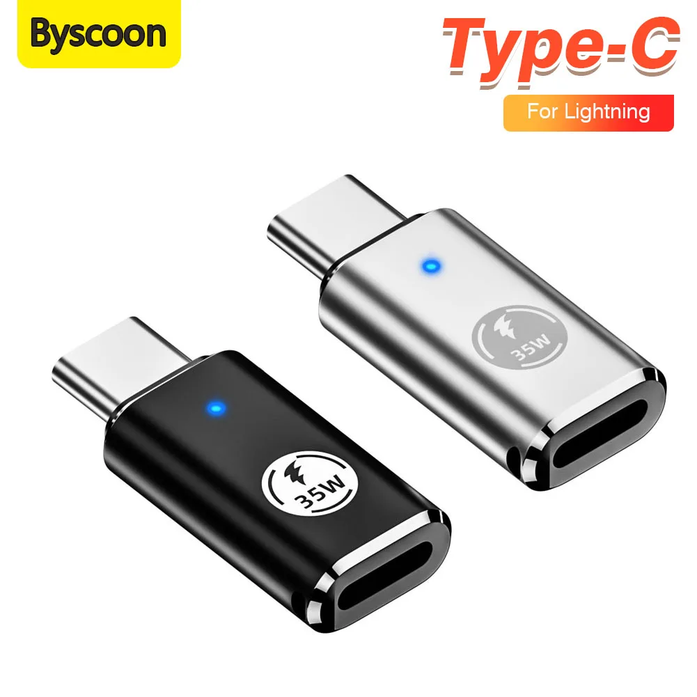 Адаптер Byscoon Type C Для Iphone 15 Ipad — Разъем Lightning/usb Otg С Возможностью Быстрой Зарядки