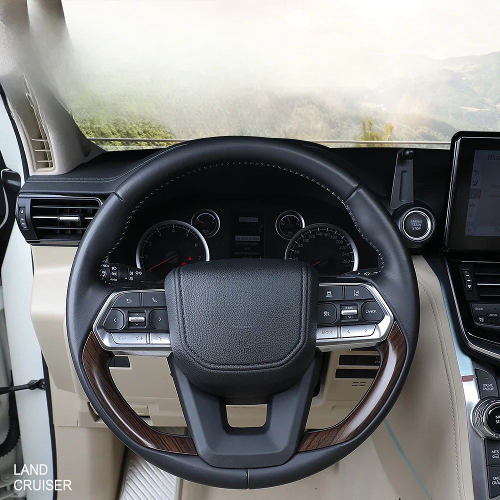 Для Land Cruiser LC300 2022 2023 оригинальный замена рулевого колеса из персикового дерева
