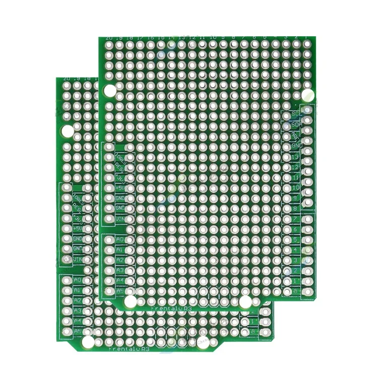 

1 шт., прототип печатной платы для Arduino UNO R3 ATMEGA328P, Щит платы, макетная плата, протоэкран «сделай сам» FR4, толщина шага 2,54 мм, 1,6 мм