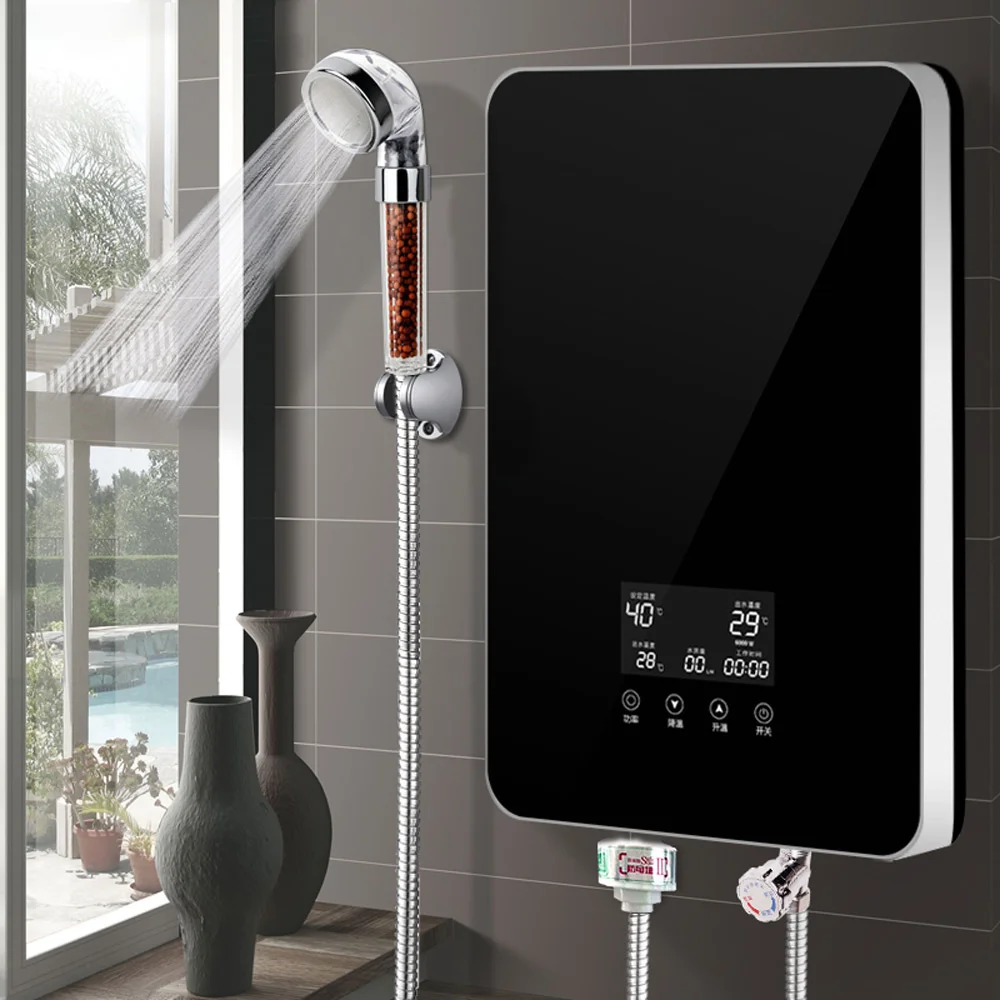 

Real Time Electric Water Heater For Household Boilers, Heat Flow, Tank Free, Instant Three Second Hot Water Extraction, Shower,