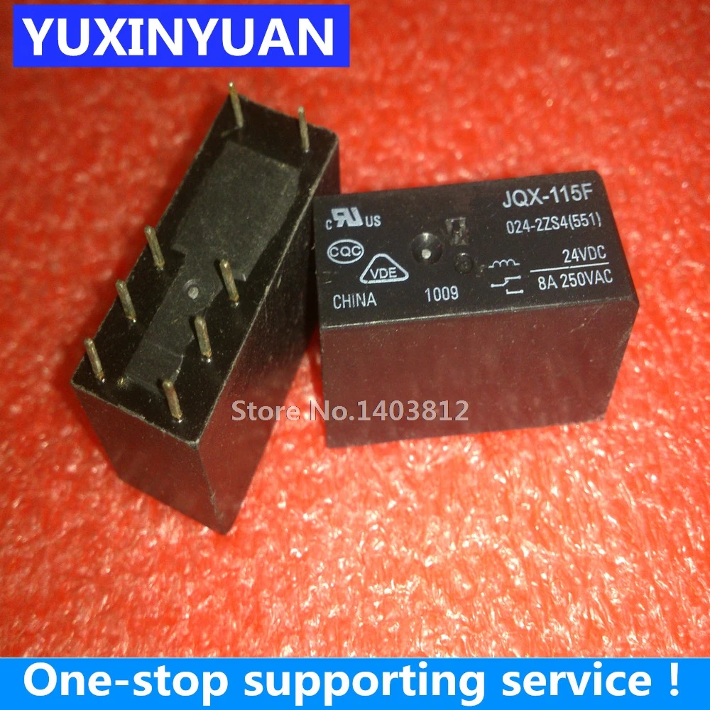 JQX-115F-024-2ZS4 DIP 8A250VAC 10 шт./партия