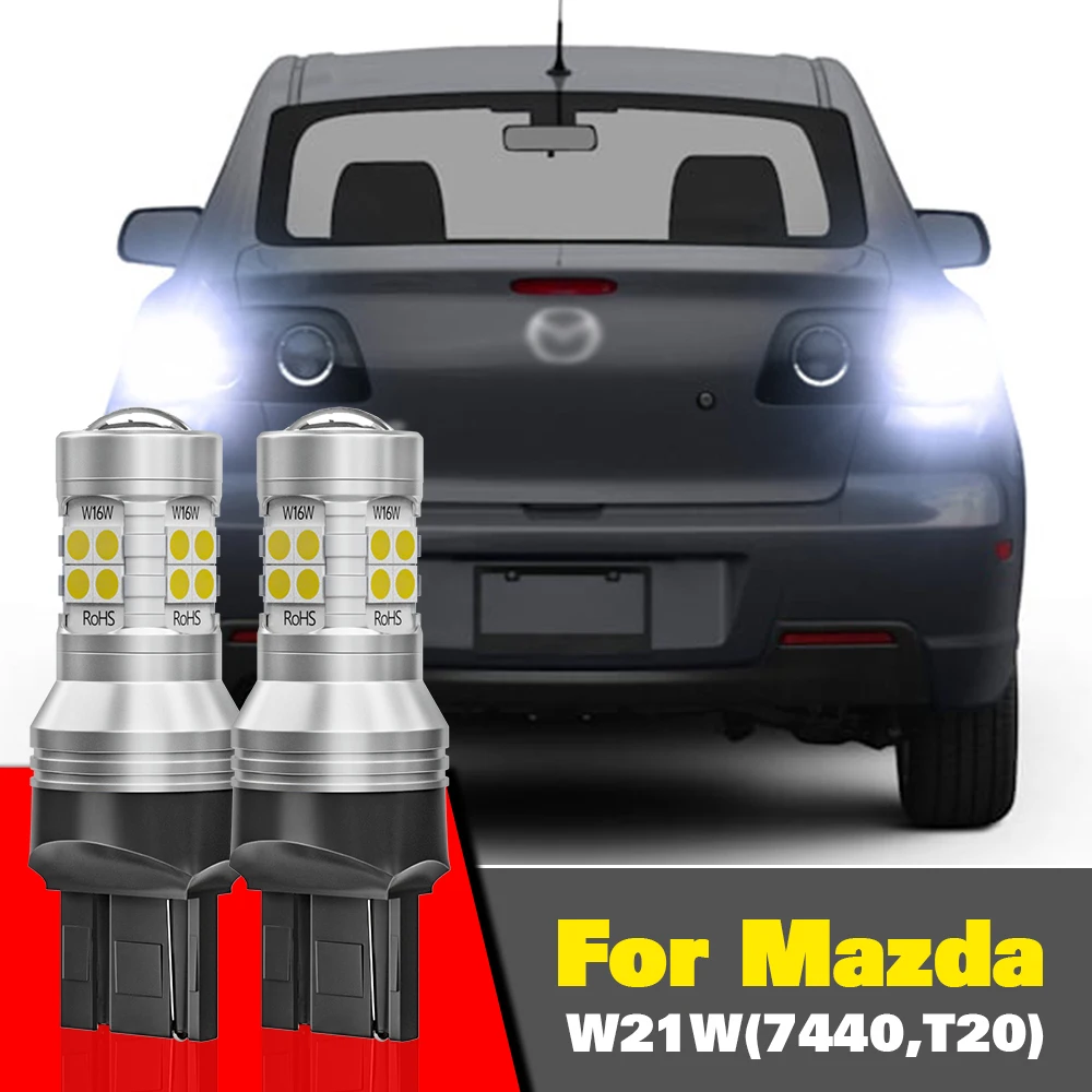 Для Mazda 3 BK BL BM BN 5 6 GH GJ CX-7 ER CX-9 TB MX-5 NB ND RX-8 SE FE Поворотный фонарь W21W 7440 T20 2 шт.