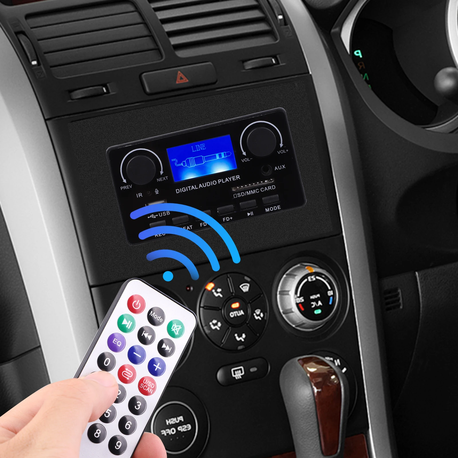 2*25 Вт усилитель MP3 Bluetooth 5 0 декодер папапан модуля 7-22 в аудио WMA WAV TF/USB слот Kartu/FM