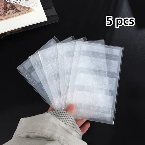 Прозрачные наклейки с пряжкой для книг 5 шт.