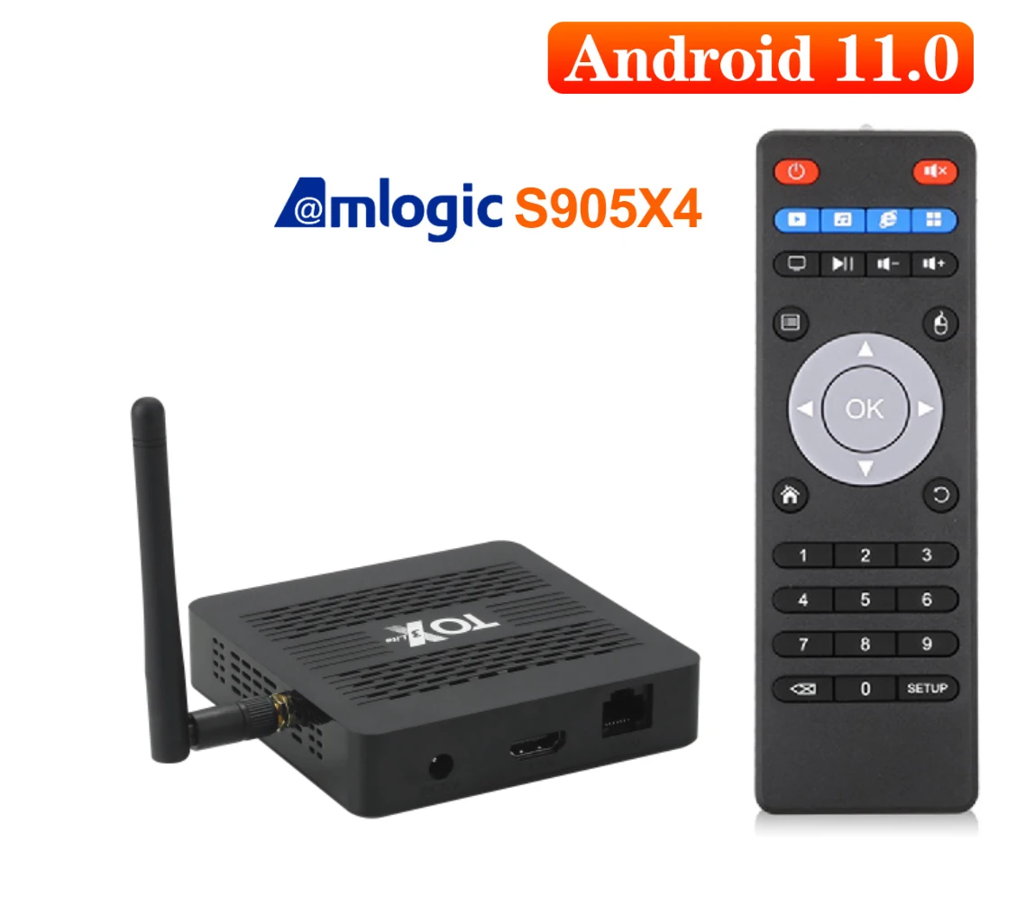 

UGOOS TOX3 DDR4 4GB 32GB Amlogic S905X4 Android 11 Smart TV BOX Support 4K Dual WiFi 1000M BT 5.0 Set Top Box