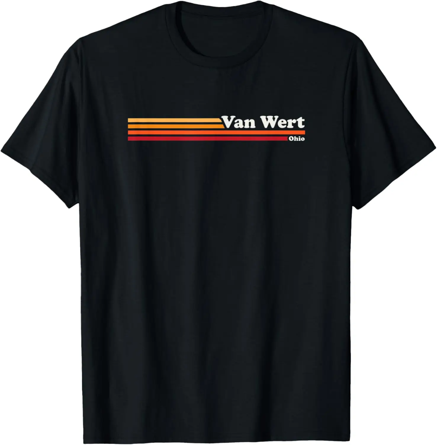 Винтажная футболка Van Wert Ohio 1980-х годов в графическом стиле