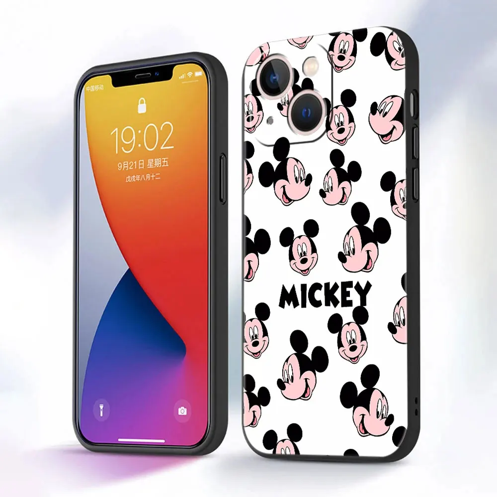 Disney Mickey Mouse phone case For OPPO REALME C X V 2 3 5 7 8 11 15 20 21 PRO Y NARZO50I Cartoon Official Black Trend images - 6