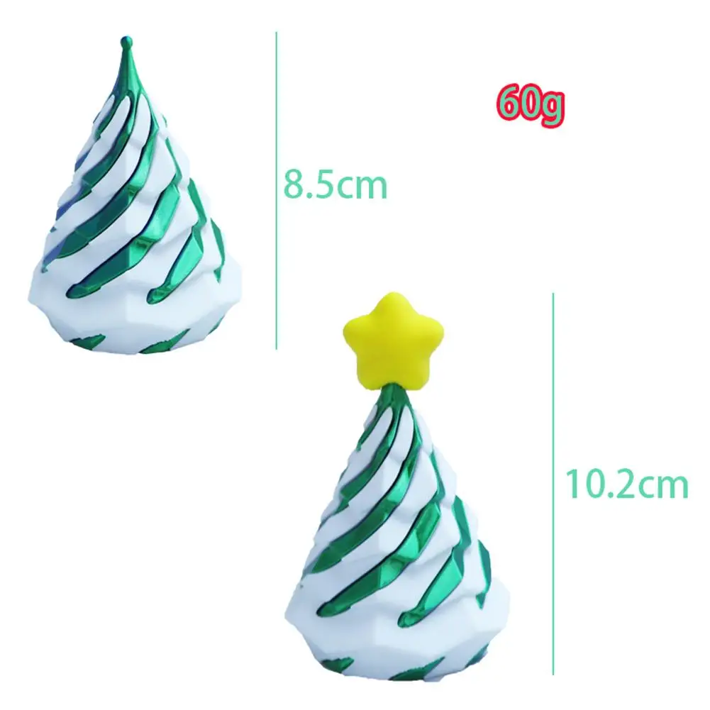 3D печатная конусная игрушка Непосуальная пирамида Рождественская елка Прошитая