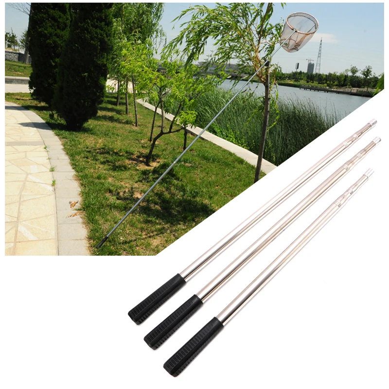 1.5/1.7/1.9m Head Prong Harpoon Spear Rod Fish Dip Net Telescopic Bar Pole | Fishing Rods