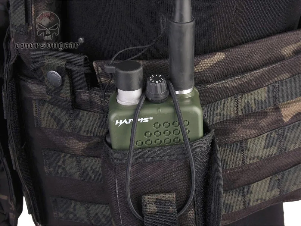 Emersongear-тактический жилет 3 мешочек страйкбол милитари боевой мультикам черный