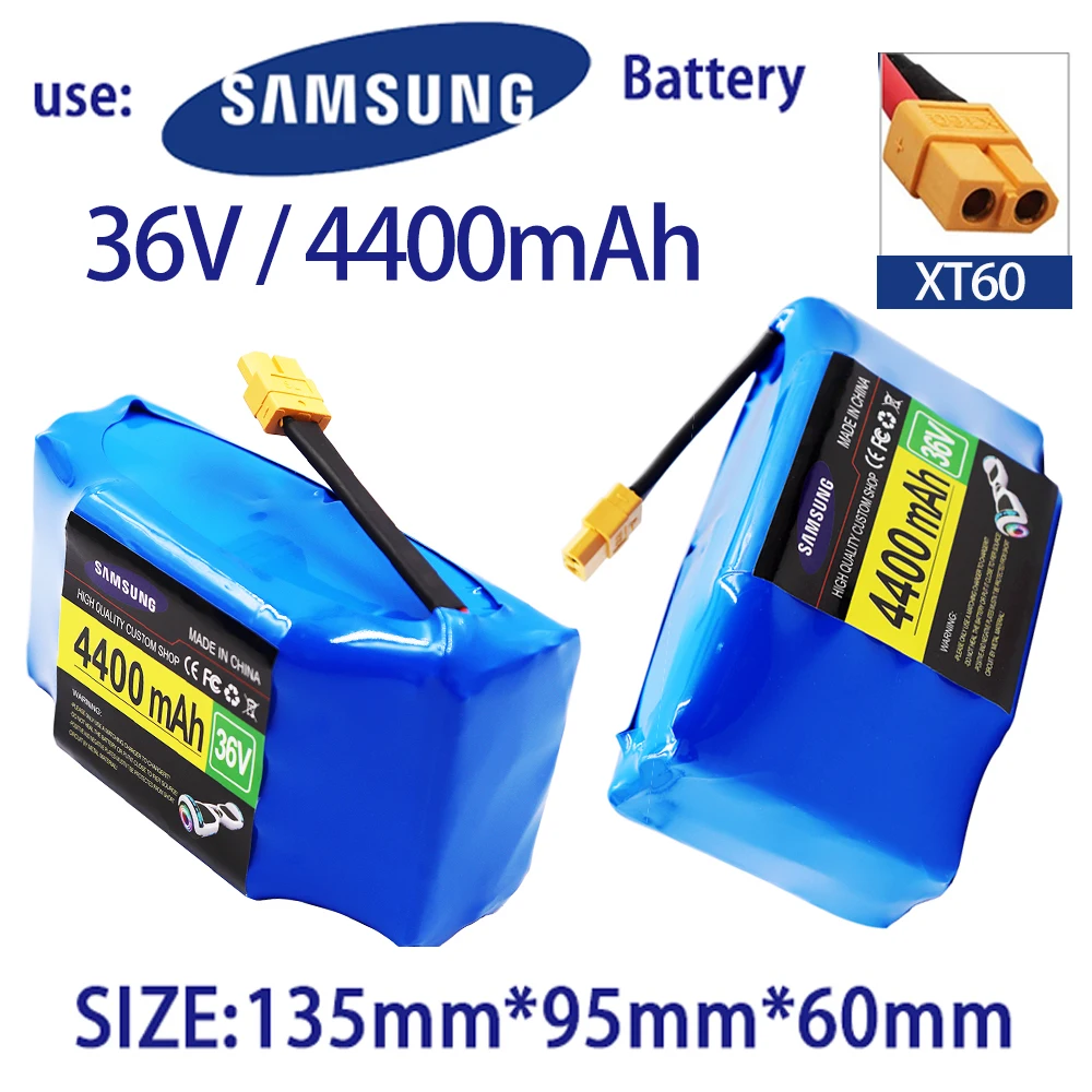 

New 100% Full Capacity 36V 4.4Ah Lithium Battery 10s2p 12000Mah Battery Ion Pack 6800mah Scooter Twist Car Batt