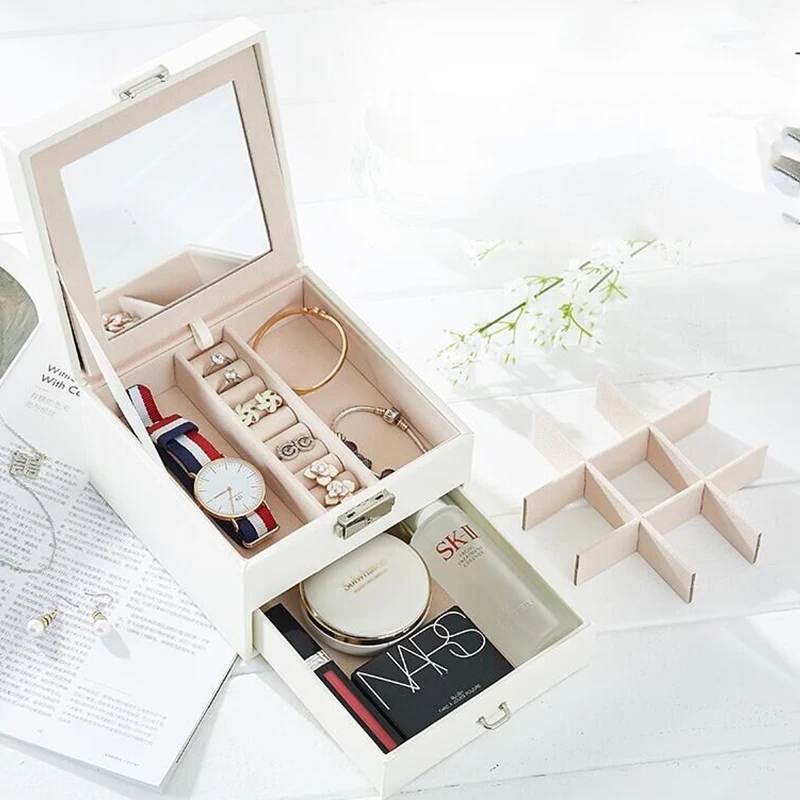 

Шкатулка-органайзер для украшений с зеркалом, 2022