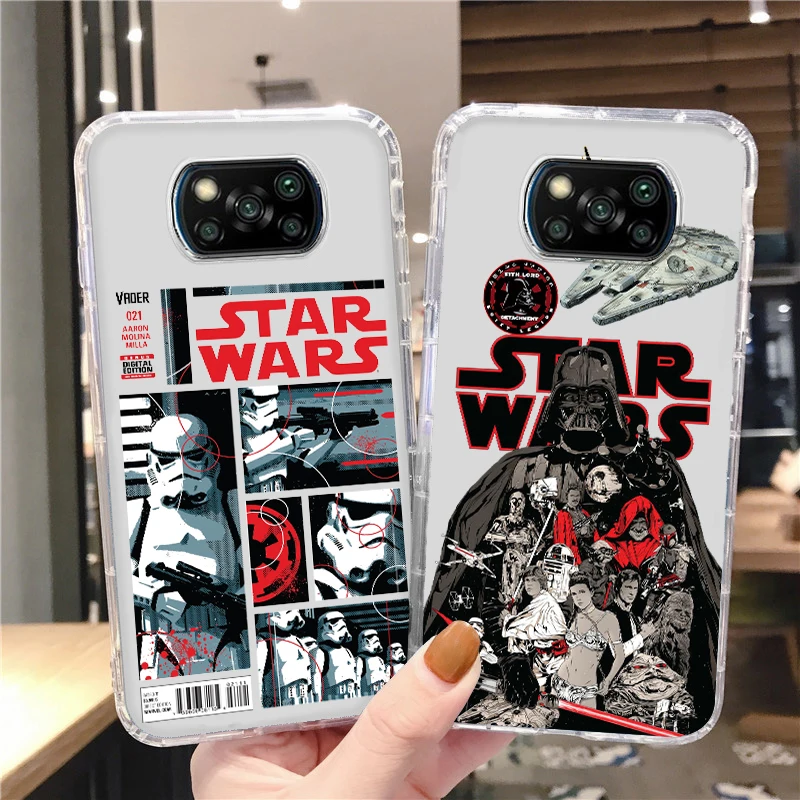 

Handsome Star Wars Jedi Knight For Xiaomi Mi Poco X4 X3 NFC F4 F3 GT M4 M3 M2 X2 F2 F1 Pro C3 5G Civi Transparent Phone Case