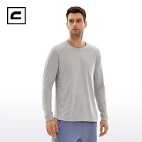 crz yoga mens lightweight long sleeve tee shirts quick dry crewneck sweatshirt workout training gym