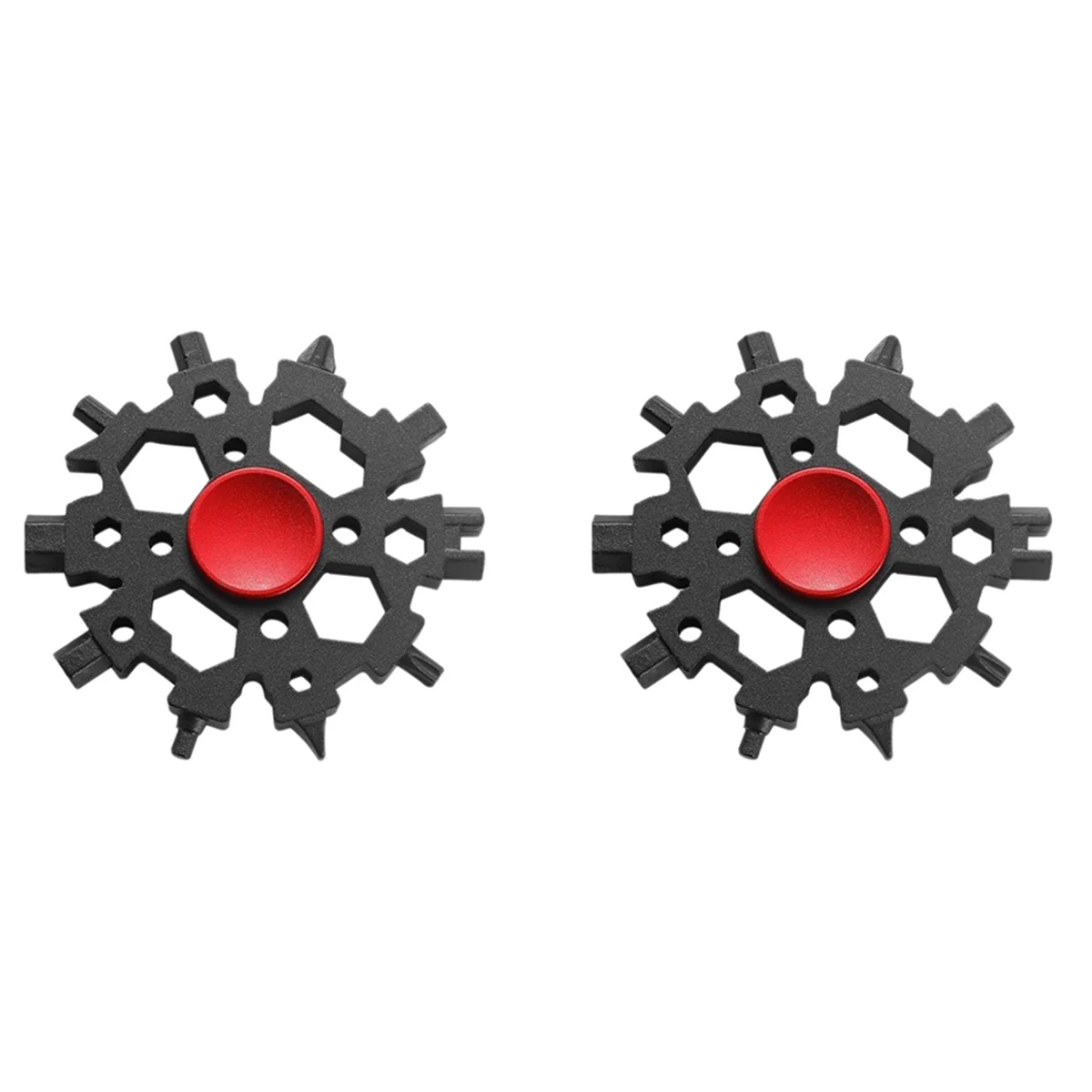

2X 22-In-1 Snowflake Multitool Carbon Steel Snowflake Standard Multitool, Snowflake Wrench Gifts for Men B