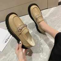women shoes autumn casual female sneakers pearl decorateion flats british style elegant oxfords slip on round toe fall moccasin