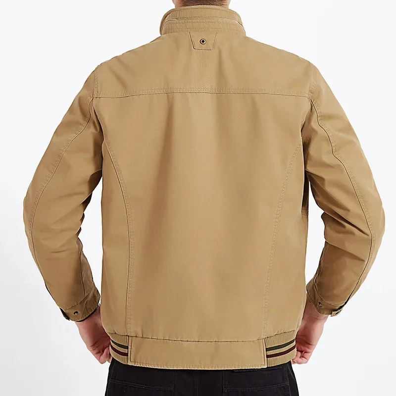 New Casual Men's Jacket Full Cotton Outdoor Loose-Fit Double-Sided Blazer Overstock9916 Regular Length For Men