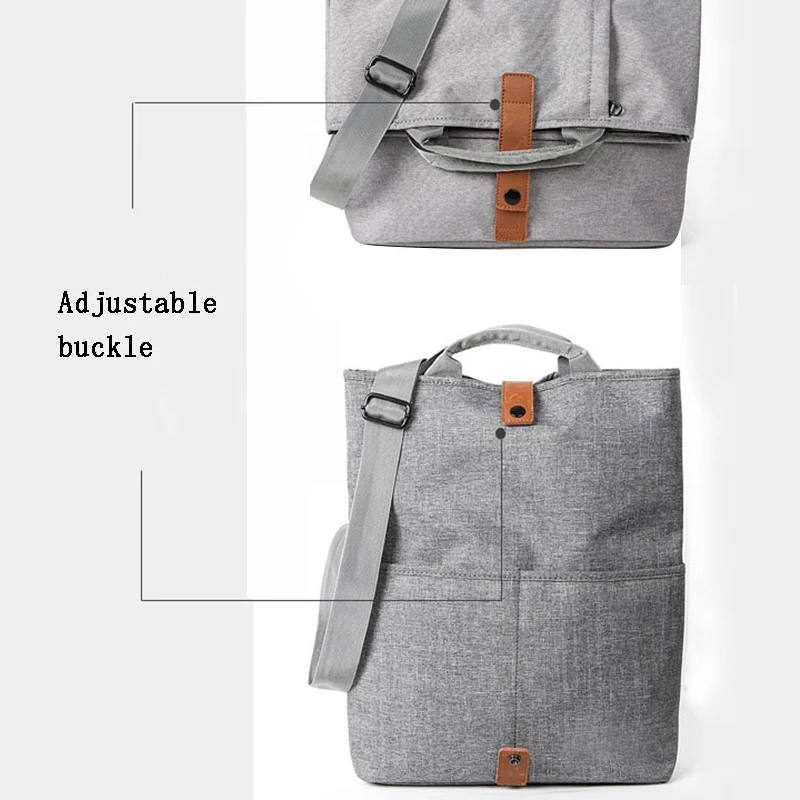 Men Bag Casual Grey Lightweight Oxford 13.1inch Laptop 9.7 iPad Tablet Crossbody handBag Male Small satchels Fashion Bagpack