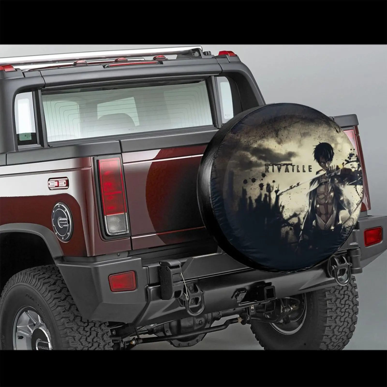 

Anime Car Tire Accessories 3d Print Attack on Titan Tire Cover for Car Tire Protector Polyester Fabric Universal Fits Most Cars