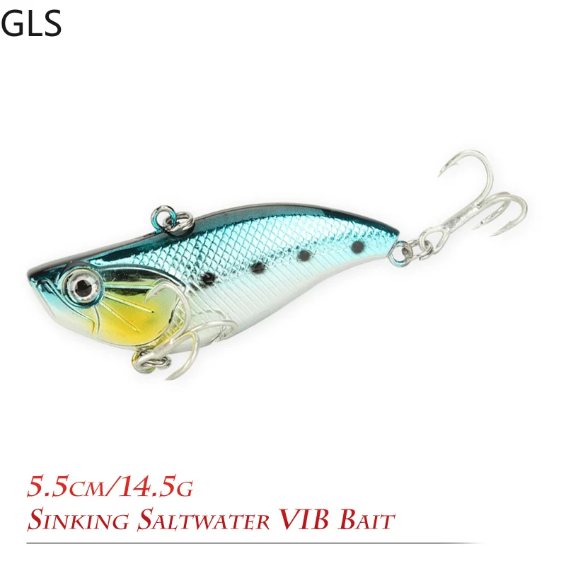 

2022 New 5.5cm/14.5g Vibration VIB Freshwater Bass Fishing Lure Sharp Hook Bionic Hard Bait Fishing Accessories