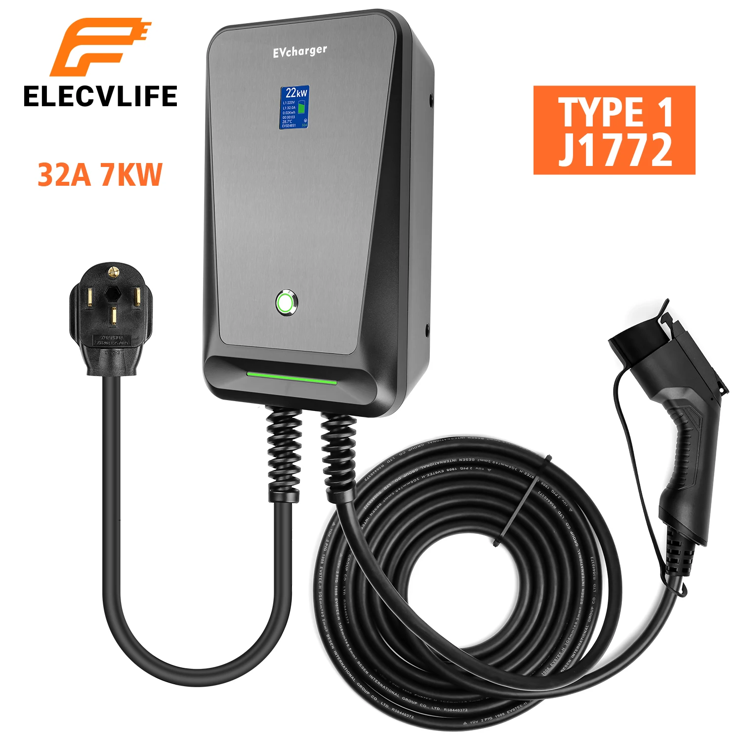 J1772 Electric Vehicle Charger	