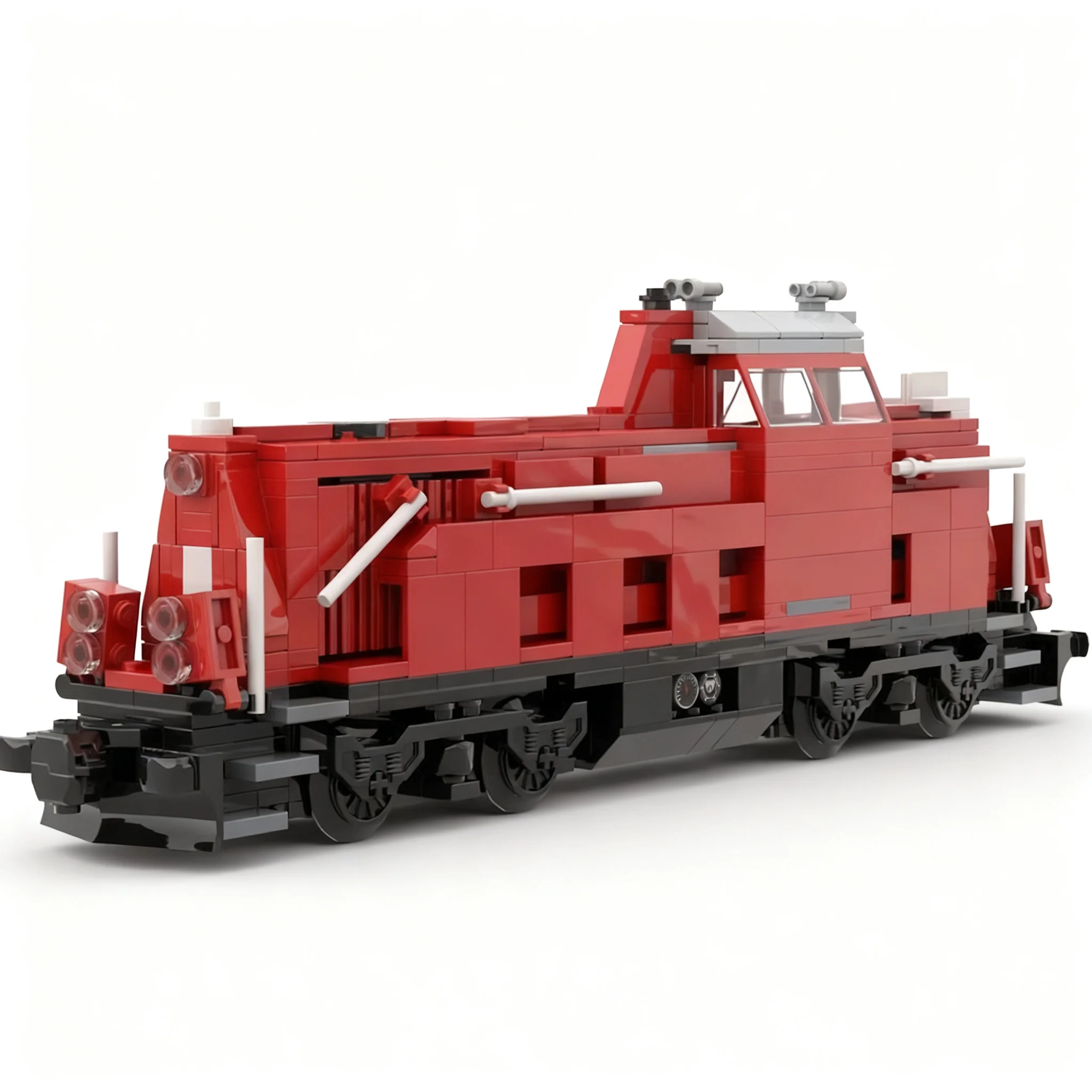Фото 484 детали MOC Городские поезда, маневровый локомотив Voith Gravita DB BR 265, модель из строительных блоков, подарок на день рождения, для сборки, образовательный, для самостоятельной сборки и демонстрации. №3