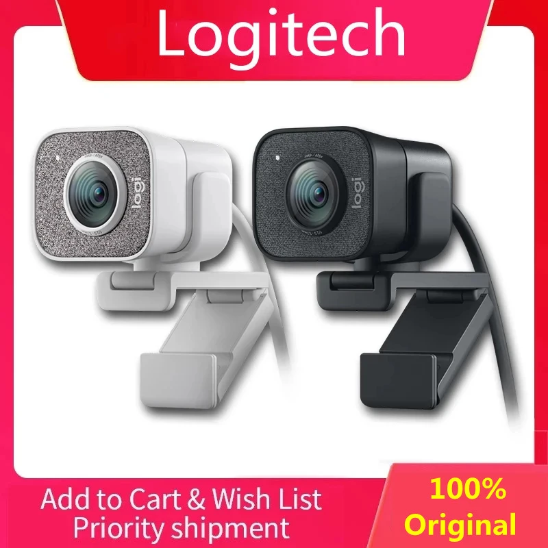 

Logitech StreamCam Webcam Full HD 1080P / 60fps Autofocus Built-in Microphone Streaming Web Camera USB Web for YouTube Gaming