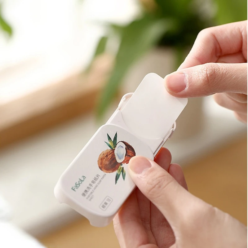 

50pcs Portable Mini Strawberry Paper Soap Disposable Hand Washing For Glow Recipe Skincare Charcoal Yiganerjing
