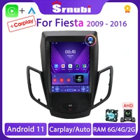 srnubi for ford fiesta mk7 2009 2016 android 11 car radio multimedia player 4g wifi gps navigation carplay 2 din stereo dvd