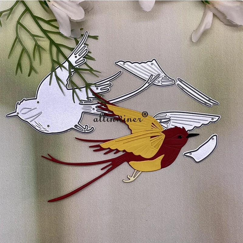 Украшение в виде птиц металлические трафареты для резки DIY скрапбукинга
