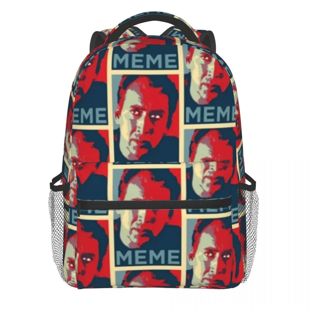 

Nicolas Cage Meme Backpack Hope Poster Style Cycling Backpacks Gril Kawaii School Bags Designer Lightweight Rucksack