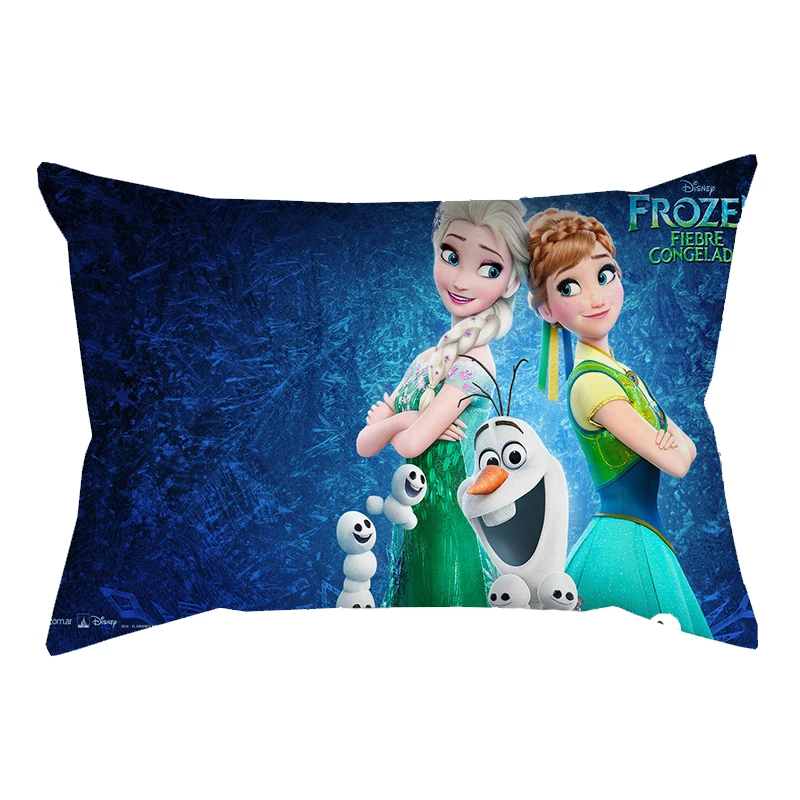 Фото Чехол для подушки Frozen, чехол для подушки с мультяшным принтом, чехол для подушки для поддержки поясницы в офисе, предметы интерьера для дома №4