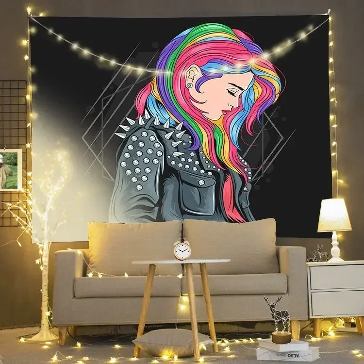 Гобелен на стену в стиле хиппи Подсолнух ведьмахство украшение бохо домашний