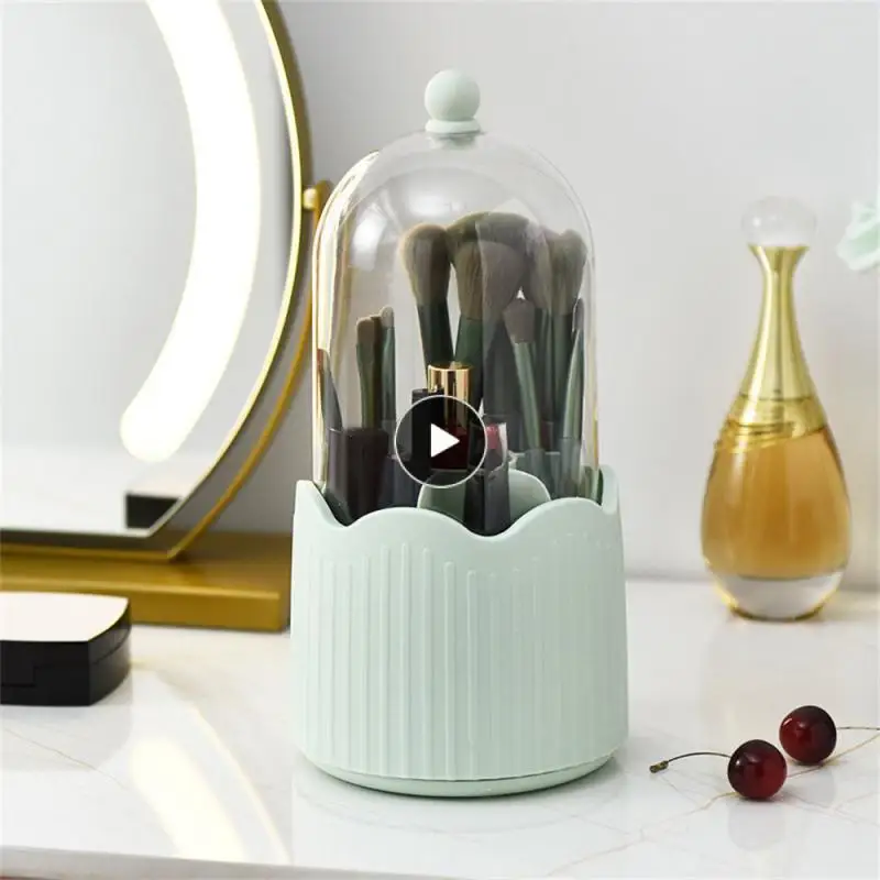 

With Lid Makeup Brush Storage Bucket Practical Luxury Cosmetic Storage Box Storage Supplies Portable Makeup Brushes Holder