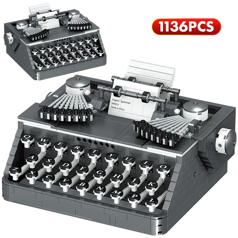 

1136 шт., Детский конструктор «мини-город»