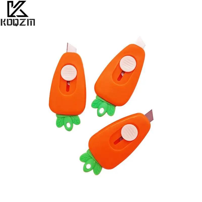 

Kawali Portable Mini Utility Knives Carrot Express Unpacking Envelope Office Paper Cutting Art Knife School Stationery