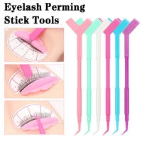 plastic eyelash perming stick reusable y shape lash lifting curler applicator eyelash tweezers eyelash extension sticks supplies