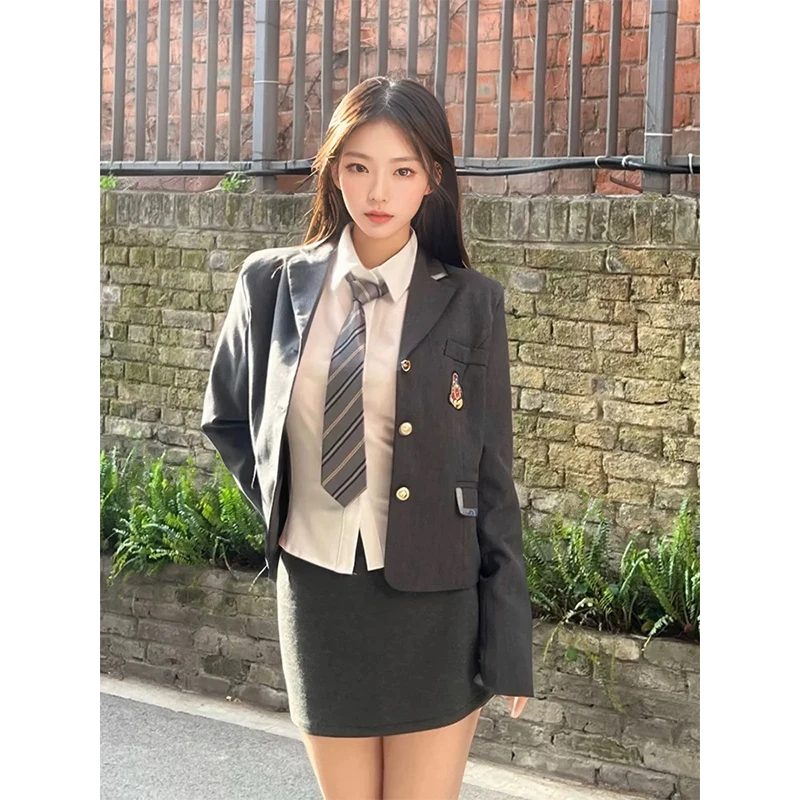 Осенне-зимняя униформа Royal Sister Preppy Jk платье для всего тела корейская серия