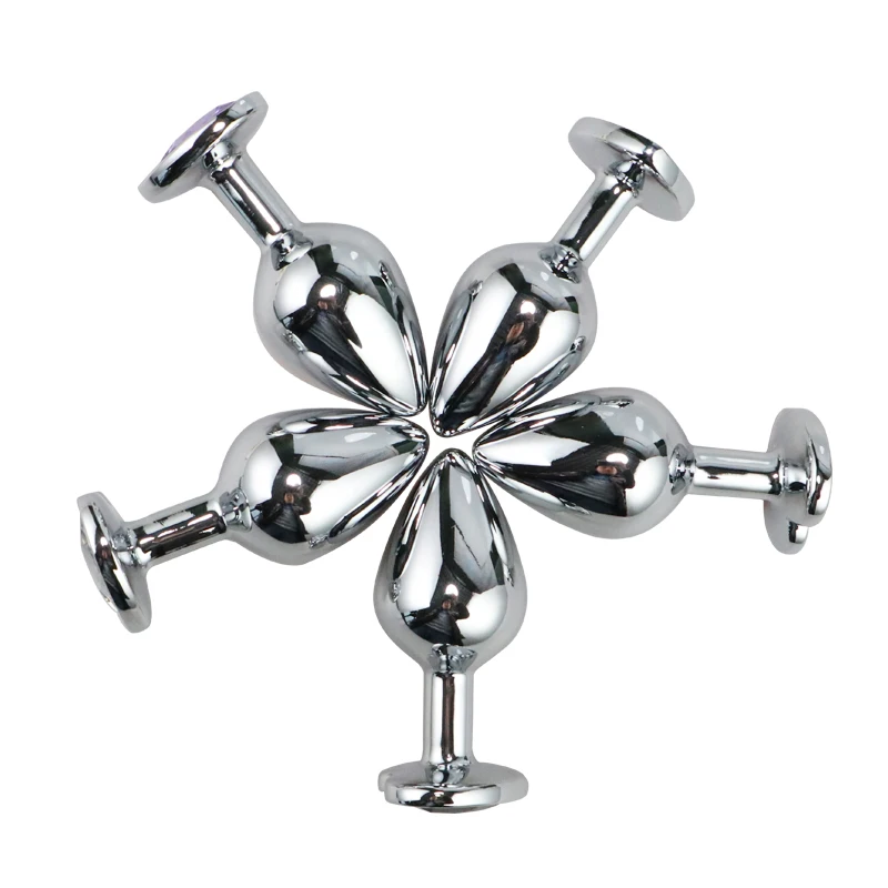 Анальная пробка S/M/LAnal ювелирные изделия с кристаллами Круглый фаллоимитатор