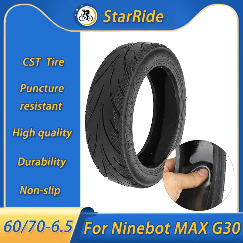 

Оригинальная бескамерная шина 60/70-6,5 для электроскутера Ninebot MAX G30, 10 дюймов, передняя, задняя, внешняя шина