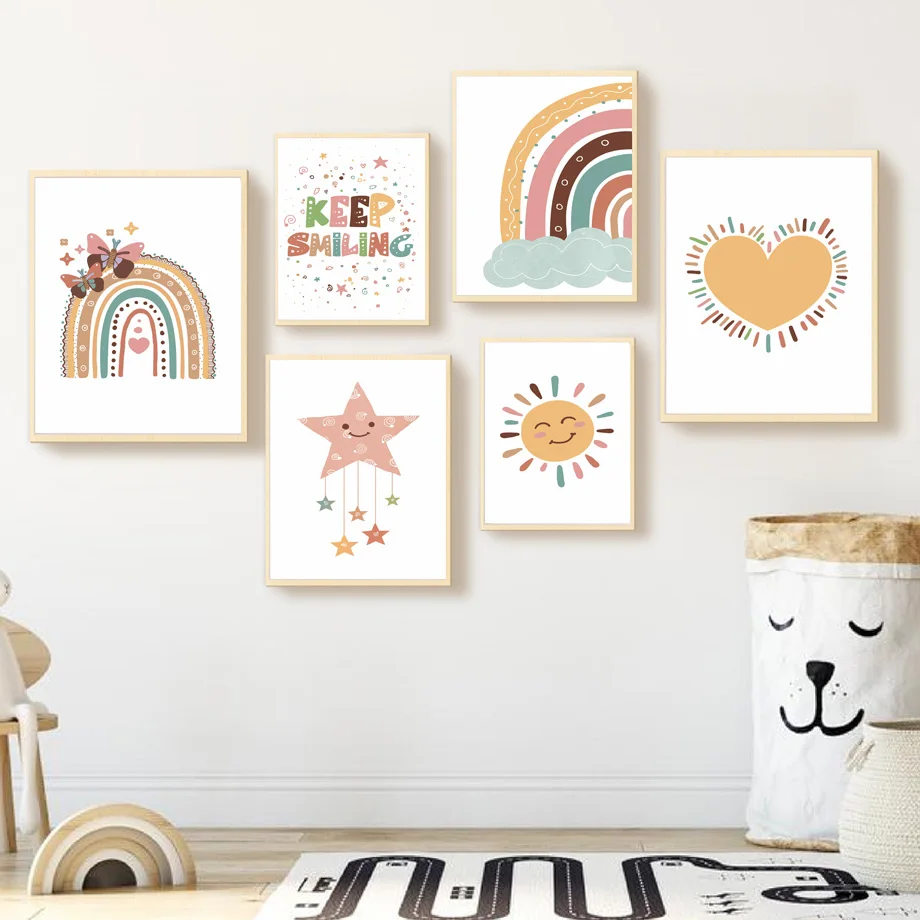 

Алмазная 5D картина «сделай сам», мультяшная Радуга, вышивка «Keep Smile», мозаичные картины, полный набор для вышивки крестиком, декор для детской комнаты, подарок