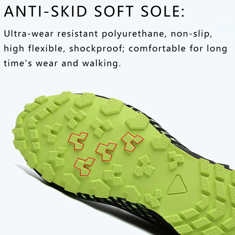 SALUDAS Men Trail Running Shoes Breathable Lightweight Male Tennis Sneakers Casual Outdoor Non-slip Jogging Walking Shoes