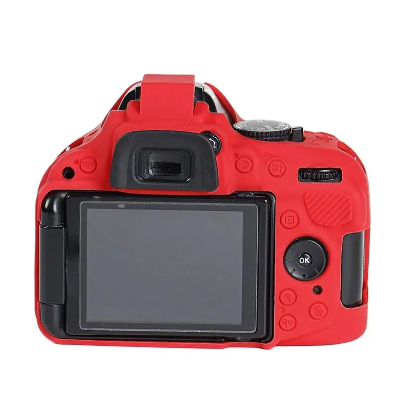 Силиконовый кожаный чехол для камеры Nikon D7100 D7200 D5100 D5200 D5300 D750 D5600 D3100 D3200 D3300 D610 D90 D810