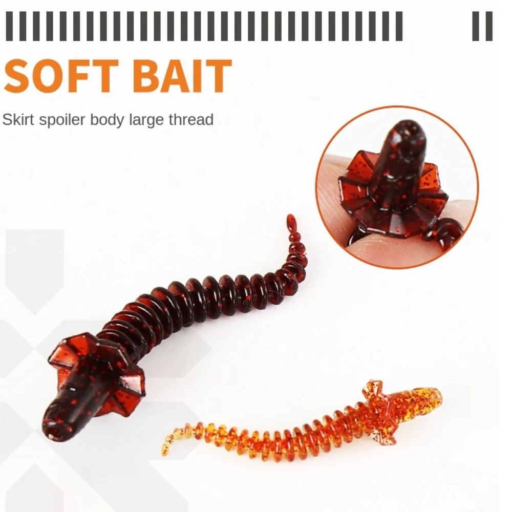 14 шт. мягкие приманки из ТПЭ для рыбалки на открытом воздухе 5 см/6 см цветов