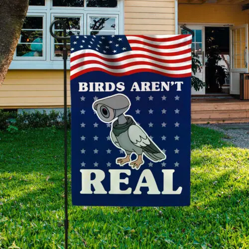 Птица не настоящая декоративная садовая флаг