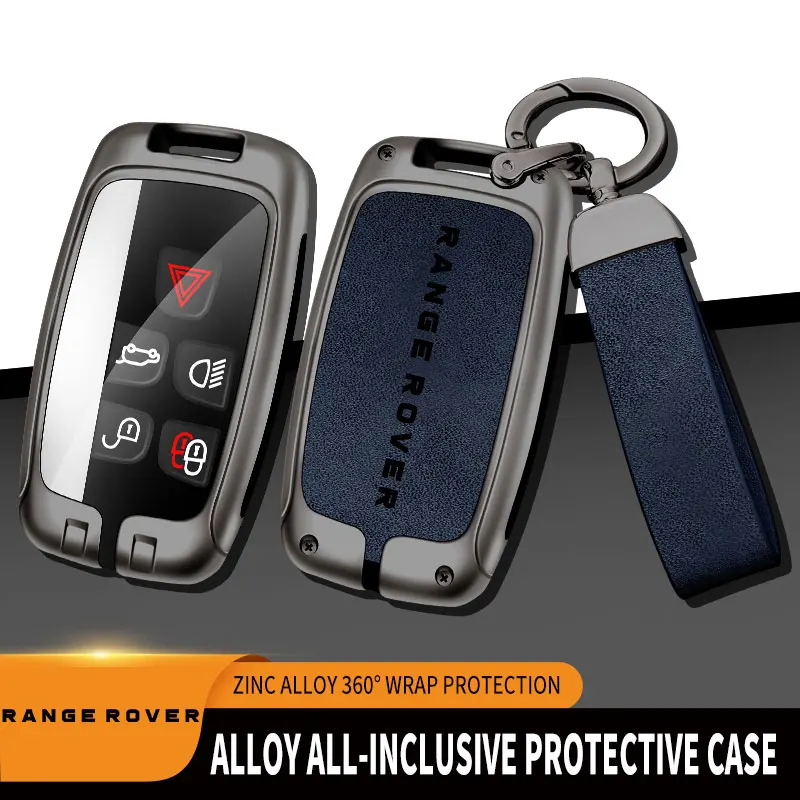 

New Alloy Car Key Case For Land Rover Range Rover Remote Control Protector For Land Rover RANGE ROVER Key Cover Car Accessories