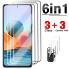 Защитное стекло 6 в 1 для Redmi Note 11 10 9 8 Pro 11T 9S 10S 9T 8T 7, пленка для экрана xiaomi POCO X3 NFC M3 F3 Pro GT, стекло