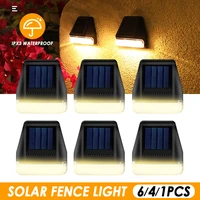 warm white garden landscape step deck led lights solar lamp balcony fence lights outdoor waterproof path stair wall lighting
