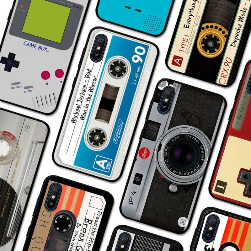 

Vintage Tape Camera Game Phone Case for Redmi 5 6 7 8 9 A 5plus K20 4X S2 GO 6 K30 pro